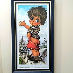 Vintage Michel Thomas Art Print - Les Momes  -